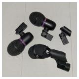 (3) XLR Microphones (2-DR2500 1-Electro Voice)