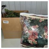 Wreath, pillows, crochet circle and more