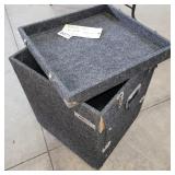 Sound system box on casters