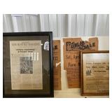 Vintage Auction Ads