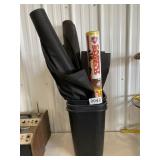 Carpet shield, wrap, trashcans