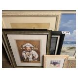 (6) framed pictures and paintings