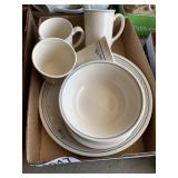 Corelle dishes and Corning cups