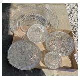 Glass serving containers/ candy dishes