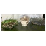 Candy dishes and pottery cup