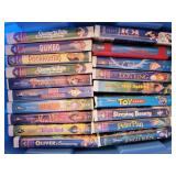38 Classic Walt Disney VHS movies & tote