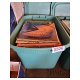 Tote of 33 & 78 RPM records  & tote