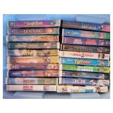 38 Classic Walt Disney VHS movies & tote