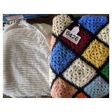 Chenille bed spread, afghan