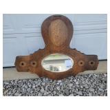 Vintage mirror for deer mount