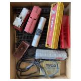 Railroad cars, tracks