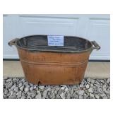 Antique copper boiler