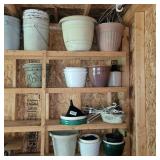Flower pots, buckets and more