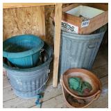 Scotts seeder, planters, cans and more