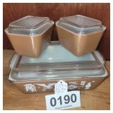 Vintage Pyrex casserole and fridge dishes