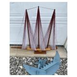 Moon decor, ship model