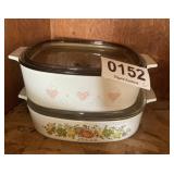 (2) casserole dishes