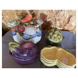 Vegetable jars, snack dishes