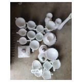 Milk glass dishes