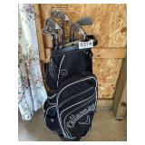 Callaway golf clubs and bag