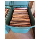 33 RPM records and tote, mostly rock