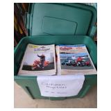 Cushman magazines in tote