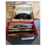 45 RPM records, mostly rock