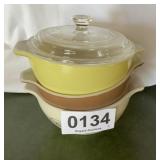 (3) Pyrex dishes