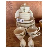 Hand decorated oven proof dishes