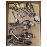 (10) Sterling spoons, more