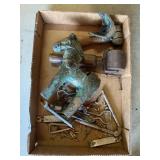 Metal decorative horse and hardware