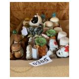 Salt and pepper shakers.