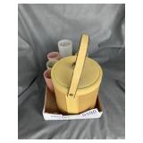 Ice bucket and (8) glasses