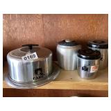 Cake carrier and canisters