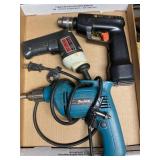 Makita drill, Skil screwdriver, B&D drill