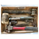 Wrenches, mallet, hammer, welding tool, and more
