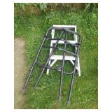 Walker and step ladder