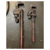 (2) Pipe wrenches