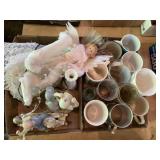 Cups, glasses, figurines