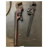 (2) Pipe wrenches