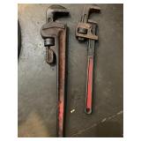 (2) Pipe wrenches