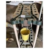 Plastic lawn tool shelf