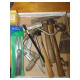 Hammers, hand drill, more