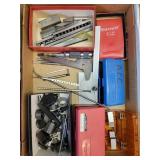 Starrett pin vises, braces & dial indicator