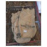Andersons peanut bags and misc Burlap bags
