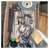 Allen wrenches,  grinding wheel, and more