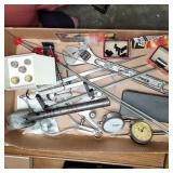 Micrometer,  dial indicators,  calipers,