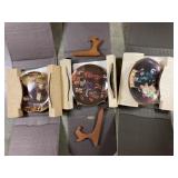 Rockwell plates and stands, mugs