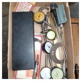(3) Micrometers, dial indicators, caliper and more