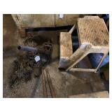 Step ladder and winches